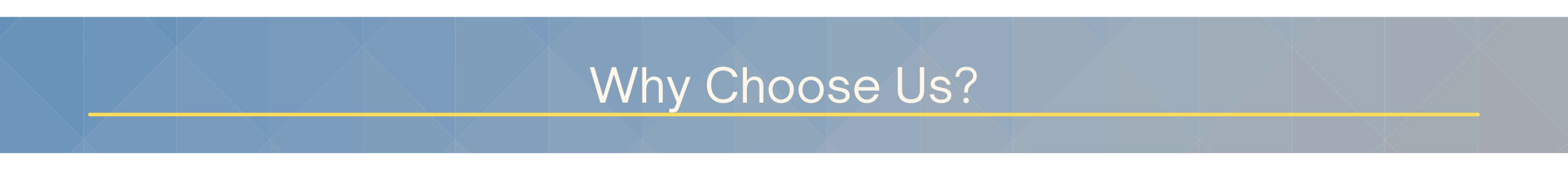 why choose us banner